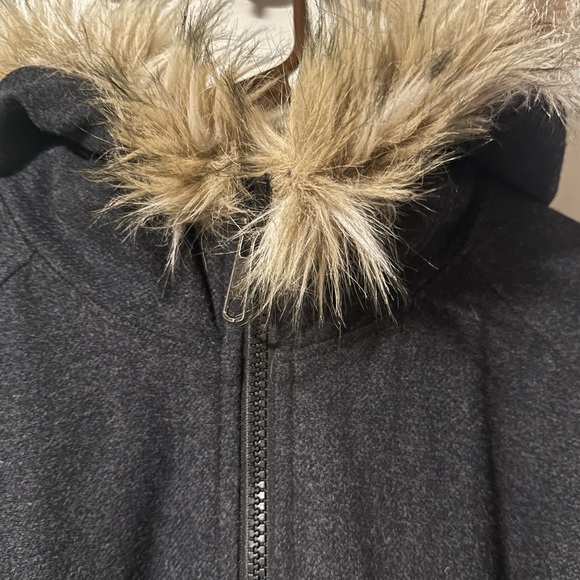 Carhartt Wool Blend Quilted Jacket Fur trim hood for Women Size XL - Picture 3 of 11